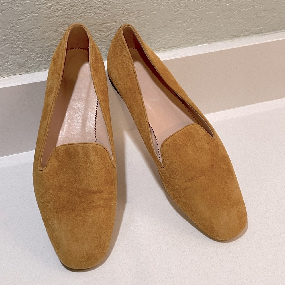 J. Crew Suede Smoking Flats